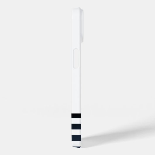 Nautisch Pet, anker, wielnavelblauw gestreept Case-Mate iPhone Case (Achterkant / Rechts)