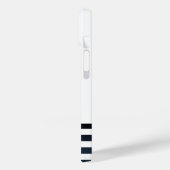 Nautisch Pet, anker, wielnavelblauw gestreept Case-Mate iPhone Case (Achterkant / Links)