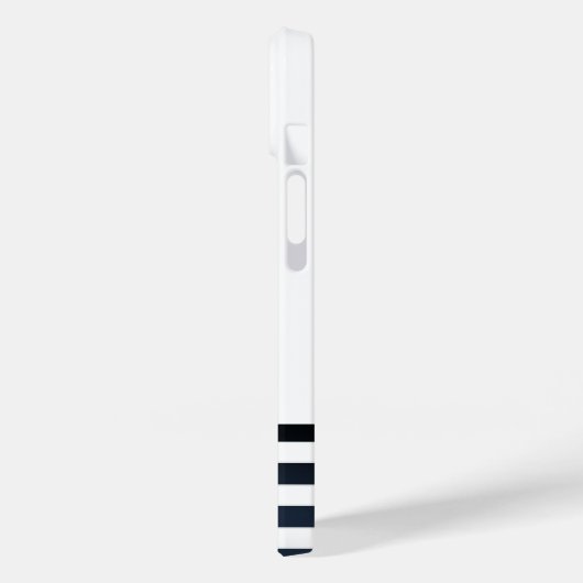 Nautisch Pet, anker, wielnavelblauw gestreept Case-Mate iPhone Case (Achterkant / Links)