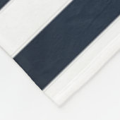 Nautisch Pet, anker, wielnavelblauw gestreept Fleece Deken (Hoek)