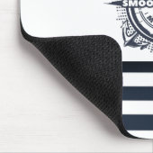 Nautisch Pet, anker, wielnavelblauw gestreept Muismat (Hoek)