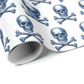 Nautisch - Pirate / Skull & Crossbones Cadeaupapier (Rol Hoek)