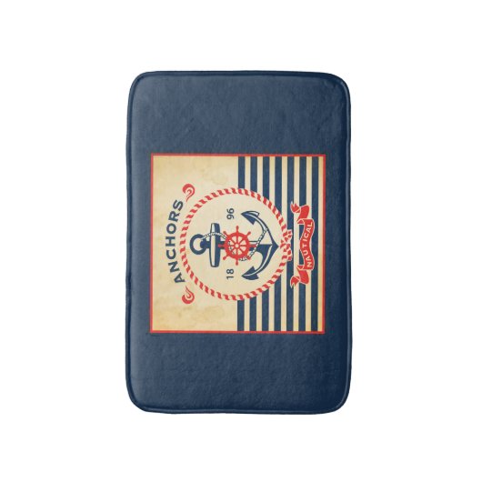 Nautisch Poster Badmat (Voorkant Verticaal)