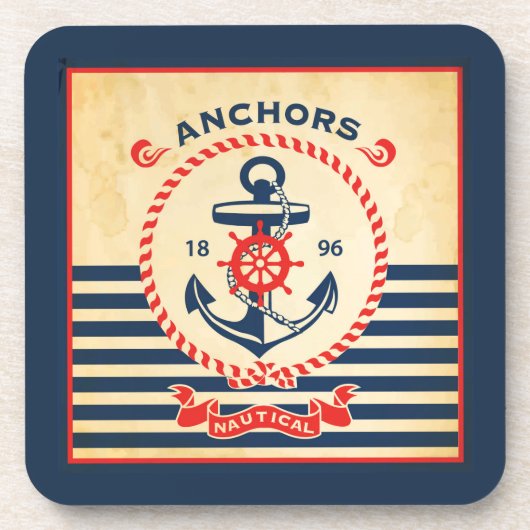  Nautisch Poster Bier Onderzetter (Voorkant)