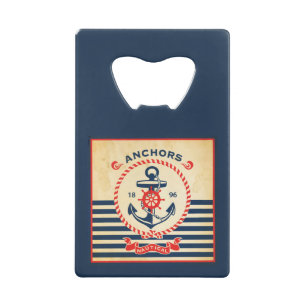 Nautisch Poster Creditkaart Flessenopener