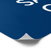 Nautisch poster met schip | Kalm houden en doorgaa (Hoek)