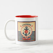  Nautisch Poster Tweekleurige Koffiemok (Links)