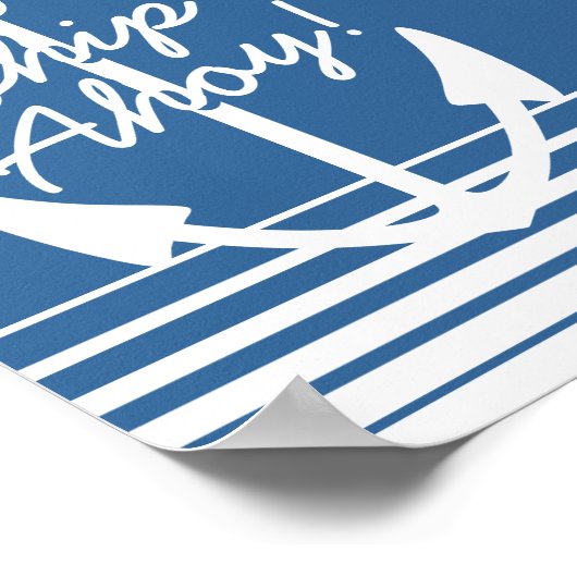 Nautisch poster van de decoderwand | Anker marines (Hoek)