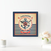 Nautisch Poster Vierkante Klok (Huis)