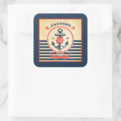 Nautisch Poster Vierkante Sticker (Tas)