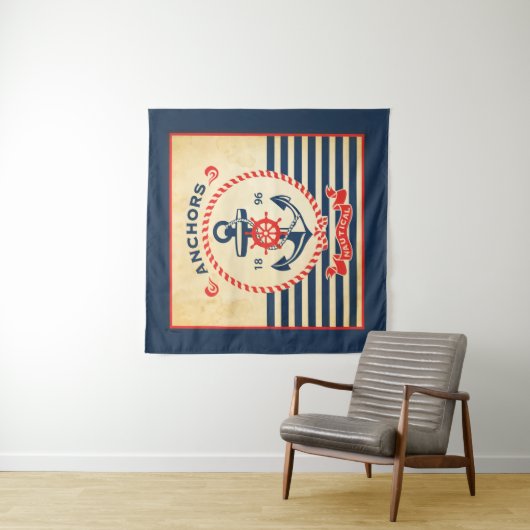 Nautisch Poster Wandkleed (In situ)