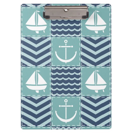 Nautisch Quilt Klembord (Voorkant)