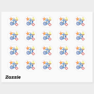 Nautisch Ronde Sticker