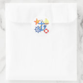 Nautisch Ronde Sticker (Tas)