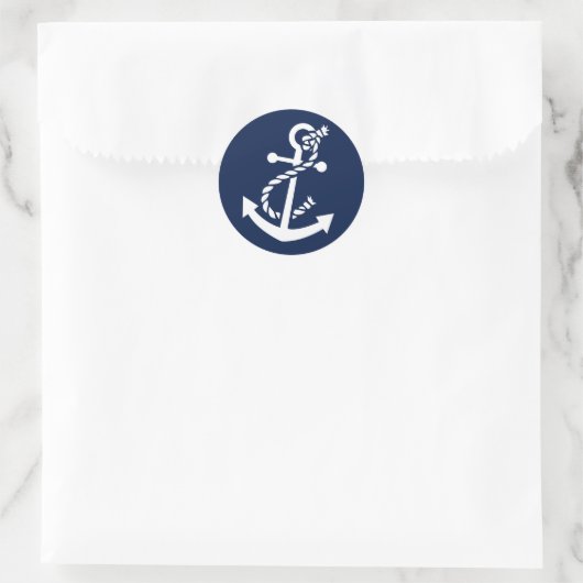 Nautisch Ronde Sticker (Tas)