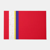 Nautisch, rood, wit en blauw deurmat (Voorkant)