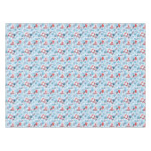 Nautisch rood wit en blauw patroon tafelkleed (Voorkant (Horizontaal))