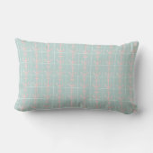 Nautisch, roze Anchor op Blauw Pillow Kussen (Achterkant)