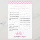 Nautisch roze Baby shower Game PRINED (Voorkant)