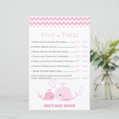 Nautisch roze Baby shower Game PRINED (Staand voorkant)