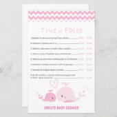 Nautisch roze Baby shower Game PRINED (Voorkant / Achterkant)
