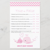 Nautisch roze Baby shower Game PRINED (Voorkant)