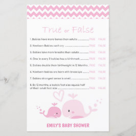 Nautisch roze Baby shower Game PRINED