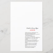 Nautisch roze Baby shower Game PRINED (Achterkant)