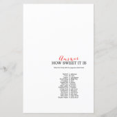 Nautisch roze Baby shower Game PRINED (Achterkant)