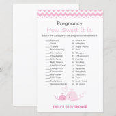 Nautisch roze Baby shower Game PRINED (Voorkant / Achterkant)