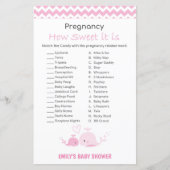 Nautisch roze Baby shower Game PRINED (Voorkant)