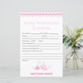 Nautisch roze Baby shower Game PRINED (Staand voorkant)