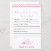 Nautisch roze Baby shower Game PRINED (Voorkant / Achterkant)