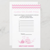 Nautisch roze Baby shower Game PRINED (Voorkant / Achterkant)