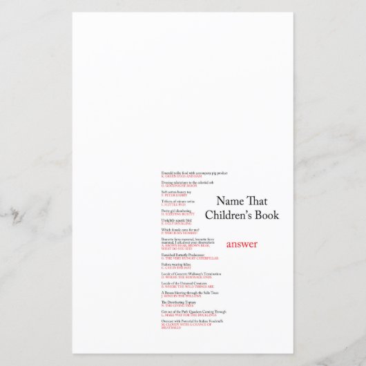 Nautisch roze Baby shower Game PRINED (Achterkant)