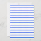 Nautisch roze en blauw vrijgezellenfeest kaart (Achterkant)