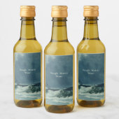 nautisch ruw water wijn etiket (Flessen)