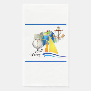 Nautisch Sail Away   Servet