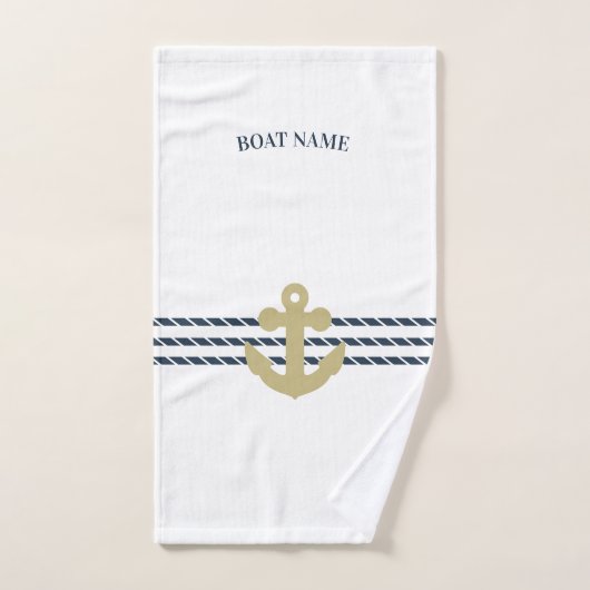 Nautisch scheepsanker, touw bad handdoek (Handdoek)
