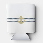 Nautisch scheepsanker, touw blikjeskoeler (Achterkant)