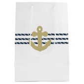 Nautisch scheepsanker, touw medium cadeauzakje (Achterkant)