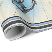 nautisch scheepsankerpapier cadeaupapier (Rol Hoek)