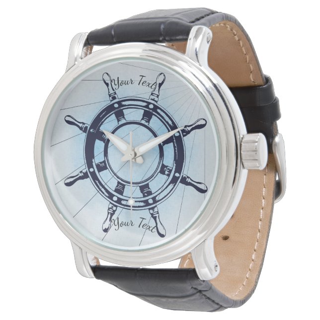  nautisch scheepswiel horloge (Gekanteld)