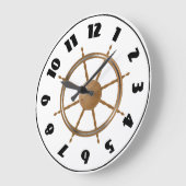 nautisch scheepswiel kompas ontwerp grote klok (Hoek)