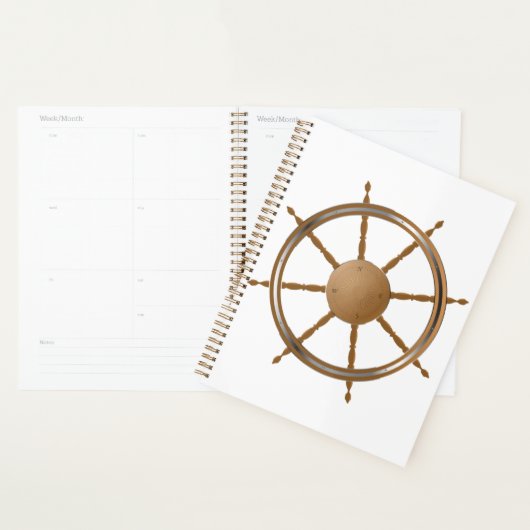  nautisch scheepswiel kompas ontwerp planner (Display)