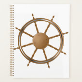  nautisch scheepswiel kompas ontwerp planner (Voorkant)