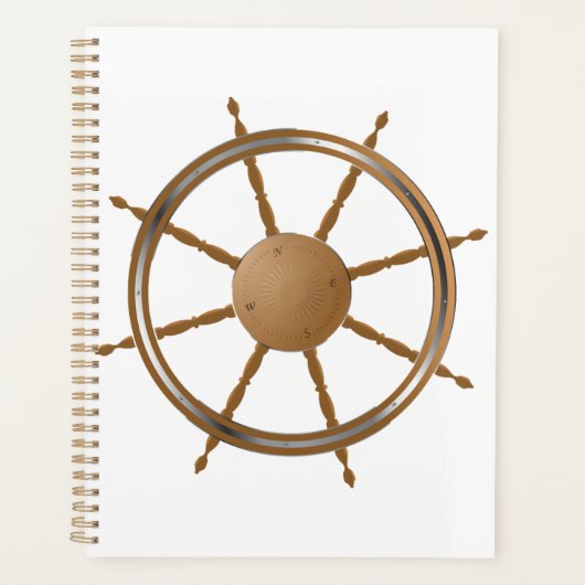 nautisch scheepswiel kompas ontwerp planner (Voorkant)