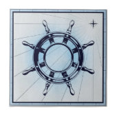 nautisch scheepswiel tegeltje (Voorkant)