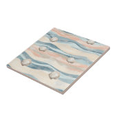 Nautisch Schelp Golfpatroon Tegeltje (Zijkant)