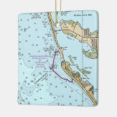 Nautisch schema van de stuurbekrachtiging keramisch ornament (Links)